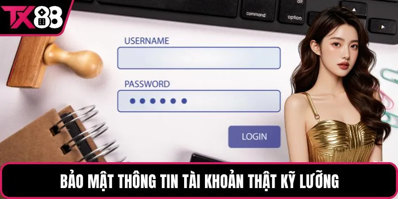 Bảo mật thông tin tài khoản thật kỹ lưỡng