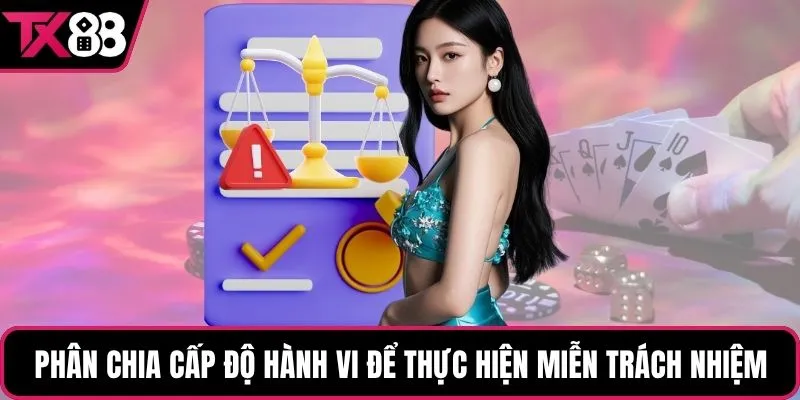 Phân chia cấp độ hành vi để thực hiện miễn trách nhiệm