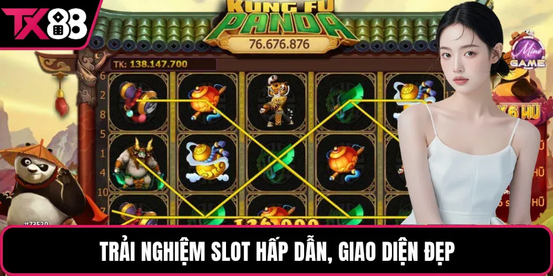 Trải nghiệm slot hấp dẫn, giao diện đẹp