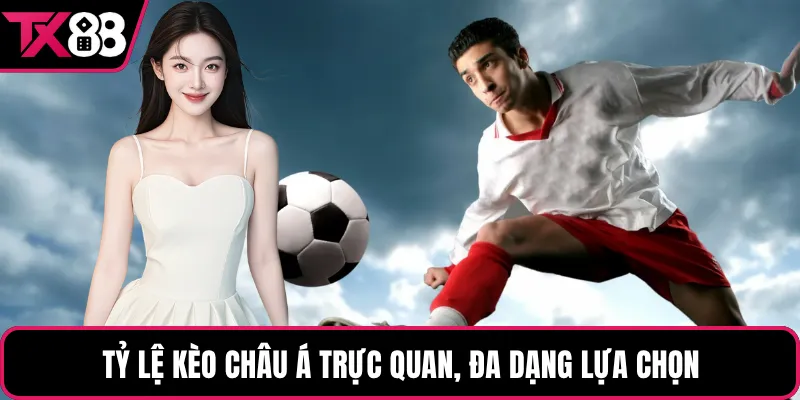 Tỷ lệ kèo châu Á trực quan, đa dạng lựa chọn